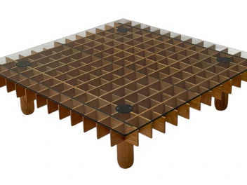 XL Kyoto Graphic Coffee Table by Gianfranco Frattini for Ghianda / Knoll, 1974